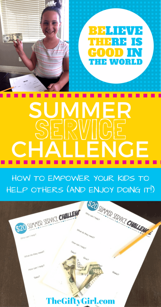 The Summer Service Challenge. Empowering your kids to serve and enjoy it!