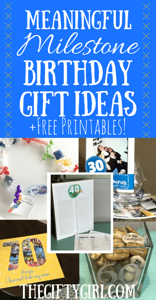 milestone birthday gift ideas