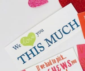 We Love you THIS much DIY Valentine's Gift for Kids tag
