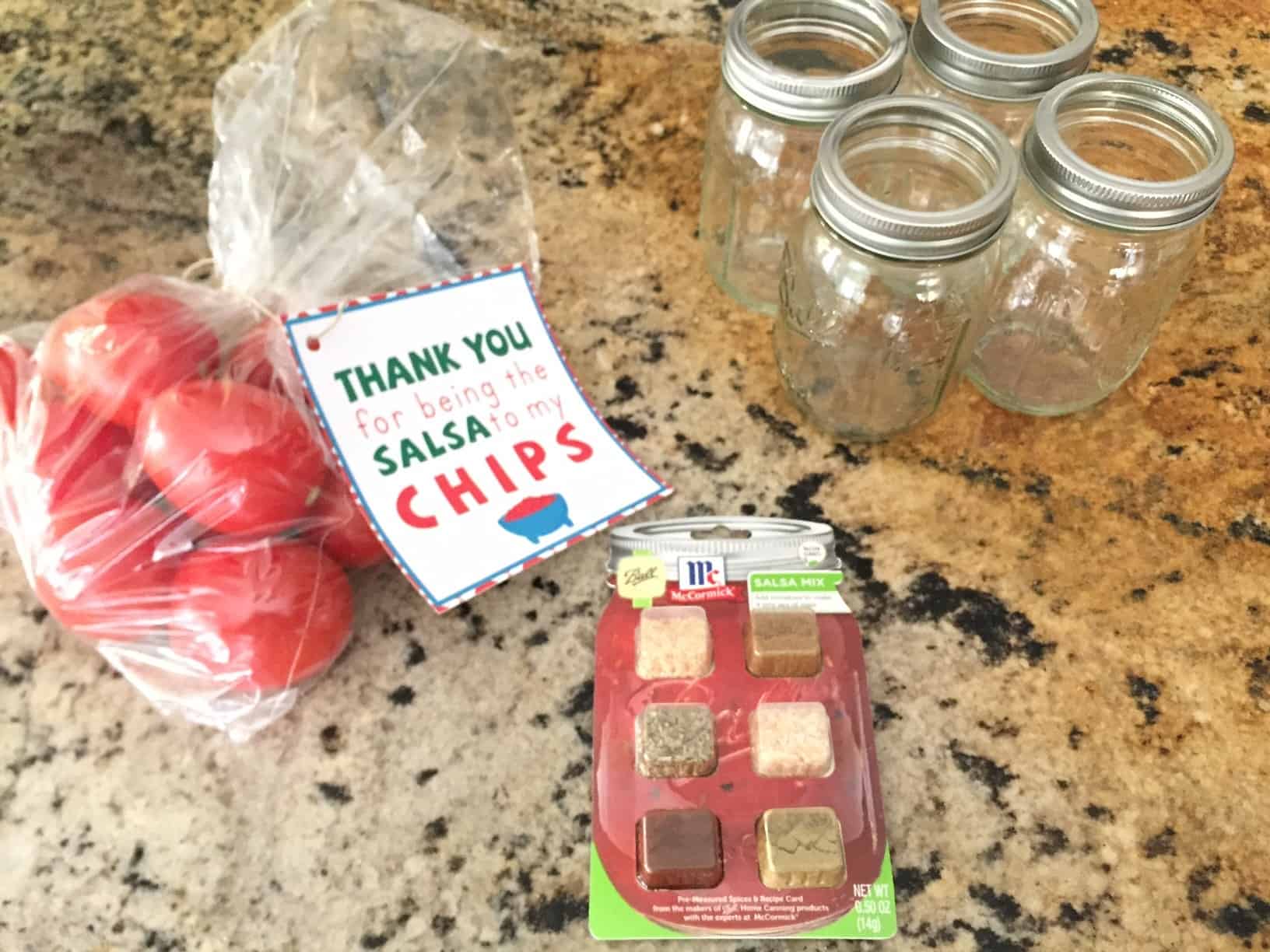DIY Salsa Gift with free printable tags The Gifty Girl
