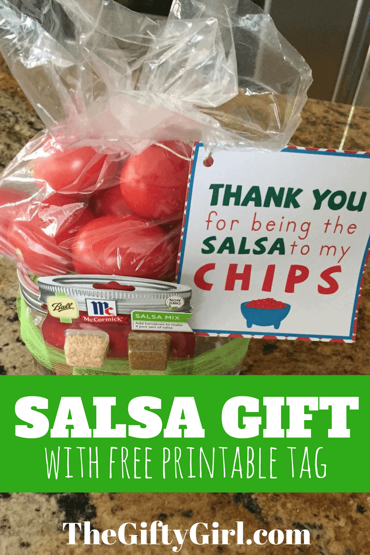 DIY Salsa Gift with free printable tags The Gifty Girl