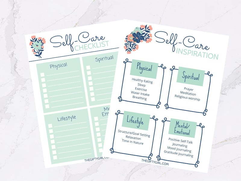 Free Printable Self-Care Worksheets