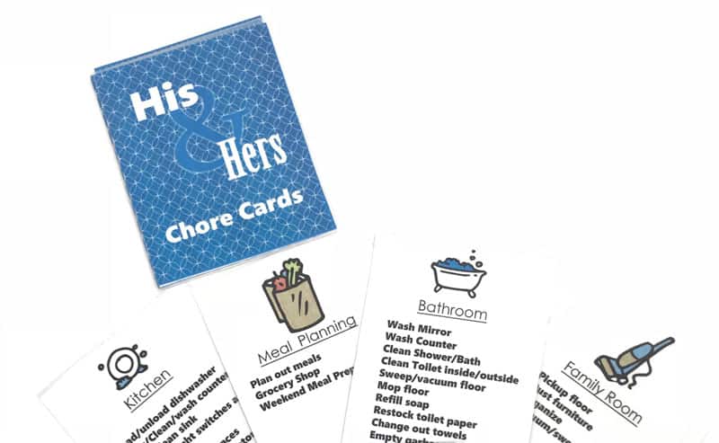 Bridal Shower Gift Basket Ideas Free Printable Chore Cards