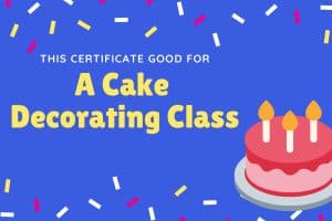 DIY cake decorating experience gift for kidss