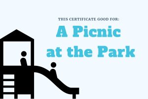 Picnic Experience Gift for Kids Printable