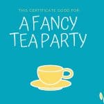 tea party experience gift certificate
