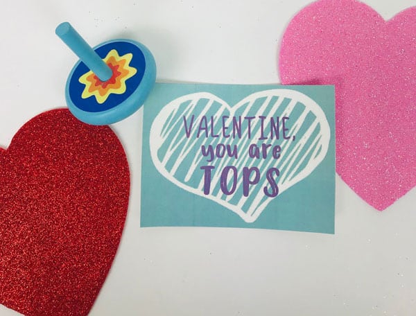 Valentine, you are tops free printable tag for TOP